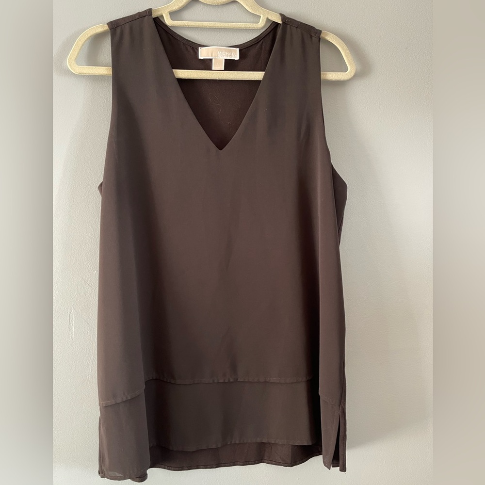 Michael Kors V-neck High Low Tank cami size Large